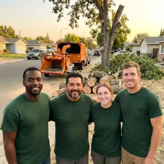Greenwood Tree Services crew after a Mesa tree removal job